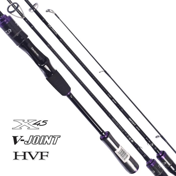 Joran DAIWA INFEET Ring Fuji Fazlite 180 198 210cm 7 s/d 20lbs Spinning Baitcasting Bergaransi{19} ~