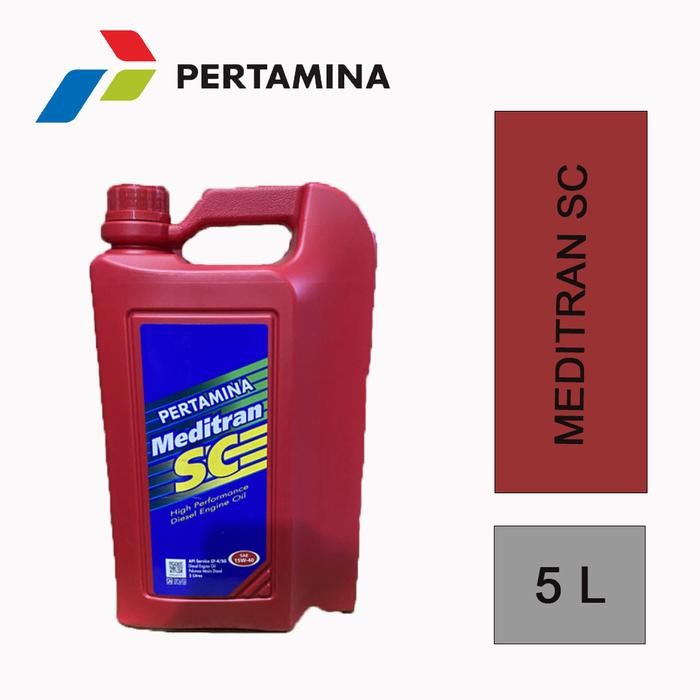 Oli Meditran Sc 5 Liter/Oli Mesin Diesel/Oli Pertamina Meditran Sc