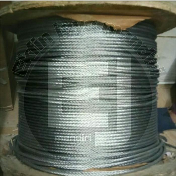 PREMIUM kawat seling galvanis 10 mm per 1 meter / TALI SELING