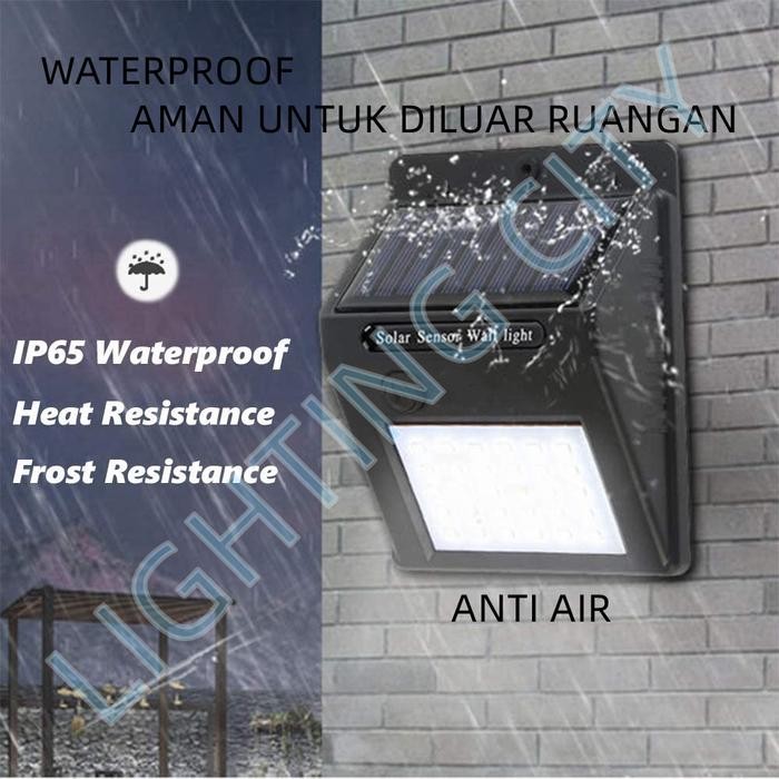 PREMIUM LAMPU DINDING SOLAR PANEL SURYA LAMPU TAMAN LAMPU TEMBOK