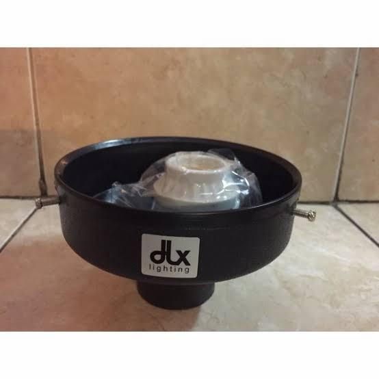 PREMIUM MOUNTING KAP HITAM FITTING LAMPU TAMAN DLX
