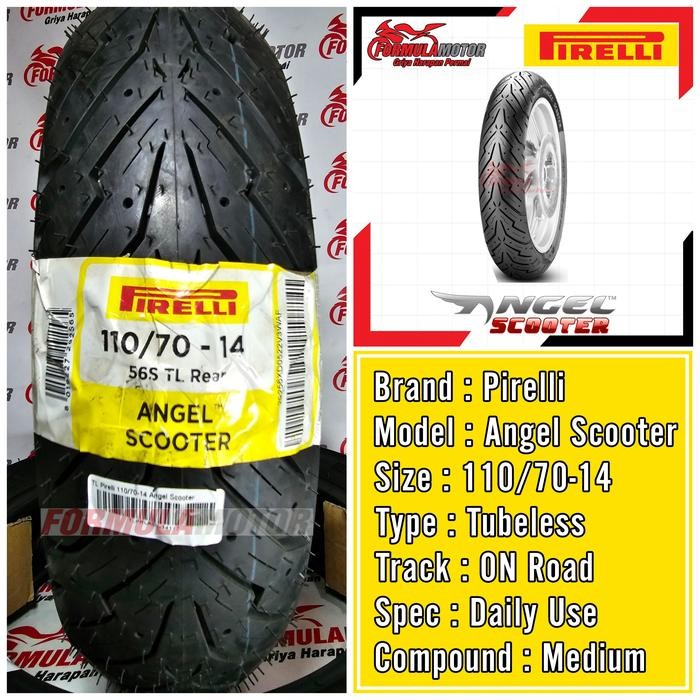 PREMIUM 110/70-14 Ban Pirelli Angel Scooter - Ban Depan Motor AEROX ADV PCX160