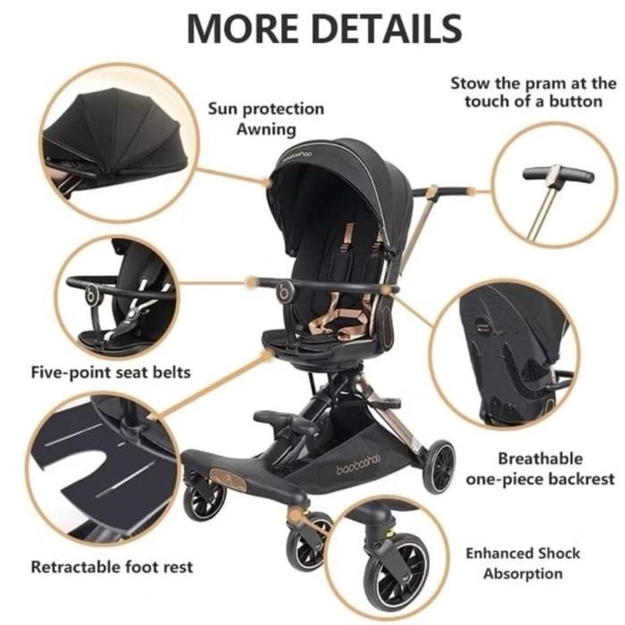 Baobaohao V16 Magic Stroller Stroller Anak