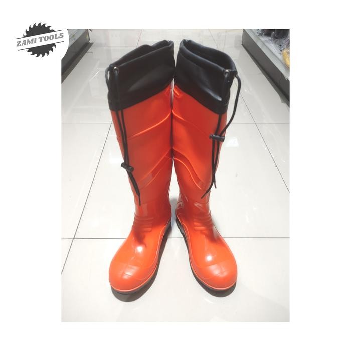 sepatu boots safety krisbow orange