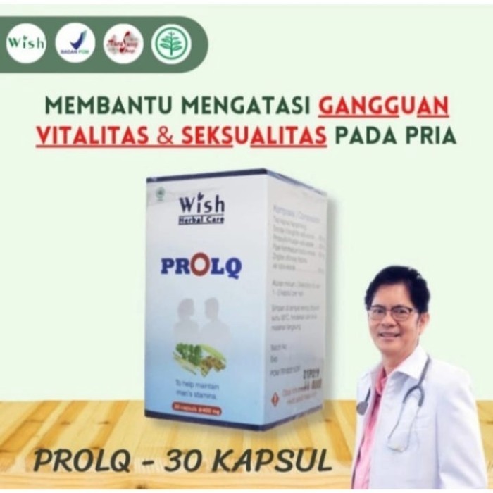 prolq dr boyke obat multivitamin pria 30 kapsul PROLQ - Suplemen Herbal Stamina Pria dr. Boyke -