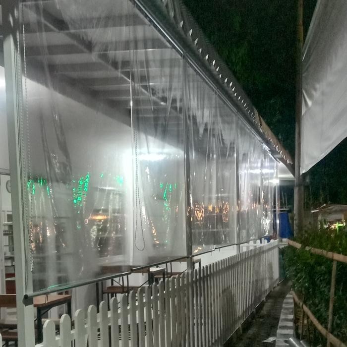 tirai transparan plastik mika bening