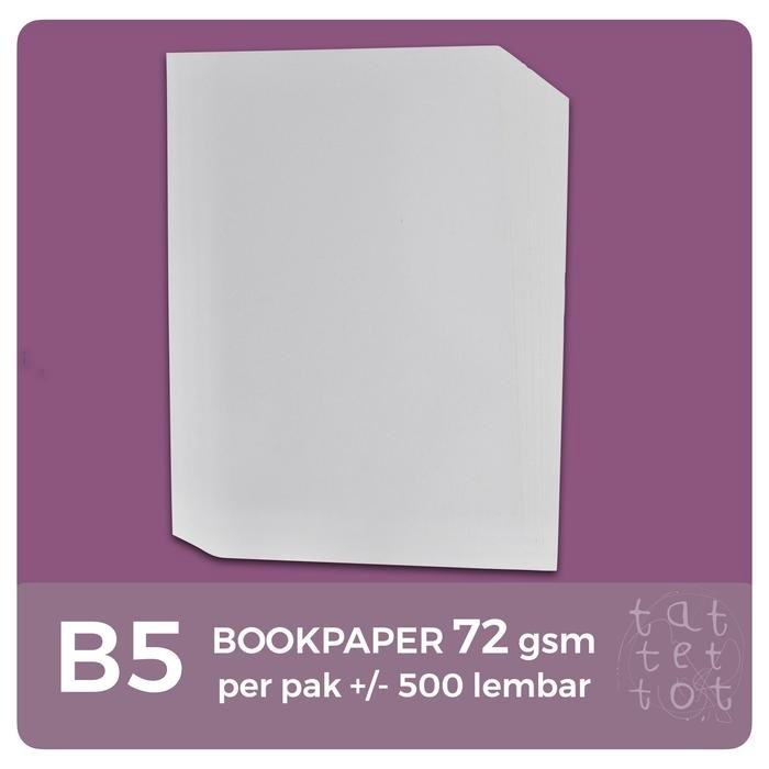 

[Deli Atk] Kertas Bookpaper 72 Gr B5 1 Rim Book Paper Novel Imperial
