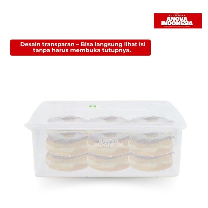 TEMPAT DONAT PLASTIK GREENLINE 2004 5000 ML . FOOD GRADE . KOTAK TEMPAT PENYIMPAN MAKANAN