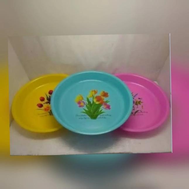 NAMPAN CALISTA 30 CM. TAMPAH KECIL . BAKI BULAT . TATAKAN PLASTIK