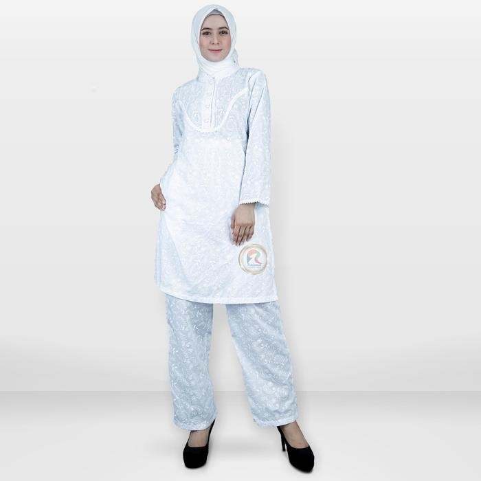 Raisma - Hannah Baju Setelan Wanita Warna Putih Perlengkapan Umroh haji Busana Ihrom Wanita