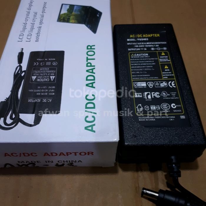 ADAPTOR /POWER SUPPLY 12 ~ 24 VOLT / 2 ~ 5 AMPERE .