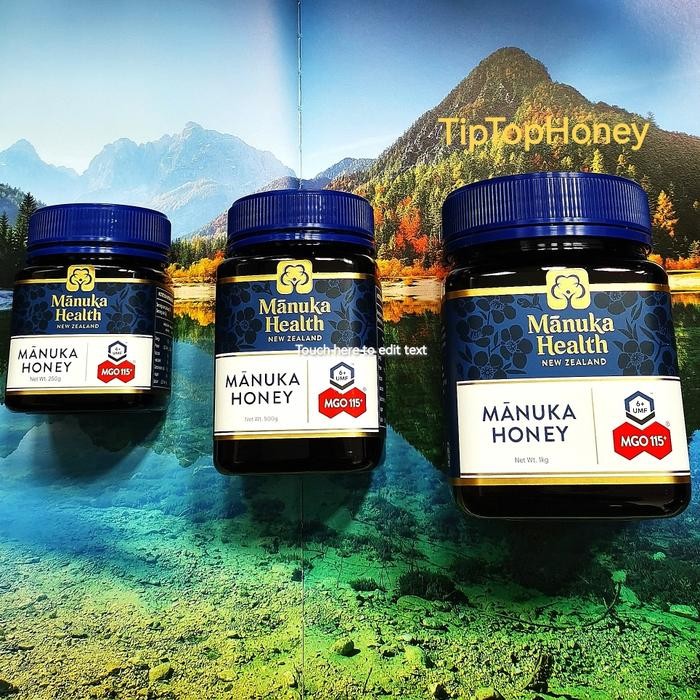 

Manuka Health MGO115 + / UMF 6 + Manuka Honey Premium ORI New Zealand.