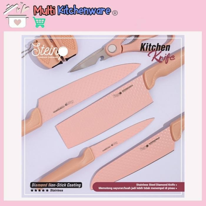 Stein Steincookware Pisau Diamond Knife Set 5 Pisau Dapur Stein DEBM