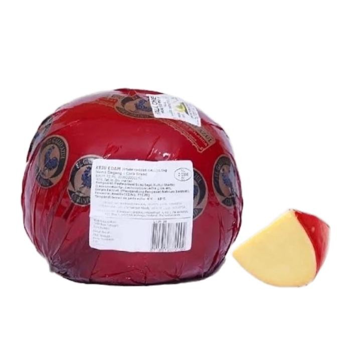 

KEJU BOLA EDAM AYAM EMAS 1 BULAT 1.6kg - 1,7kg