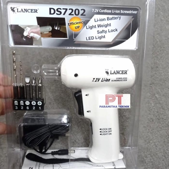 Lancer Lancer Tw DS7202 Obeng Listrik Nirkabel