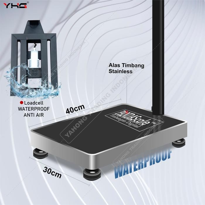 TIMBANGAN DUDUK DIGITAL 100KG WATERPROOF ANTI AIR PANDA SCALE