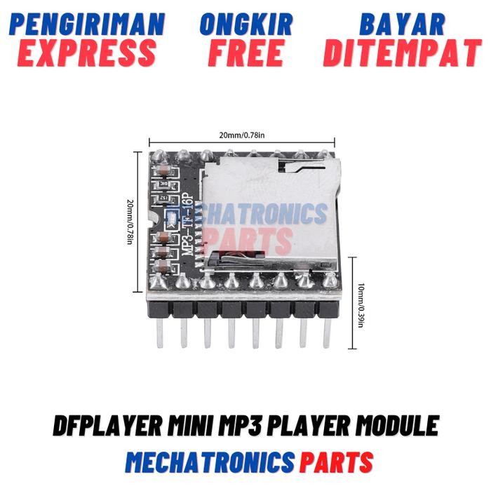 Dfplayer Df Player Mini Mp3 Player Module For Arduino Mp3-Tf-16P