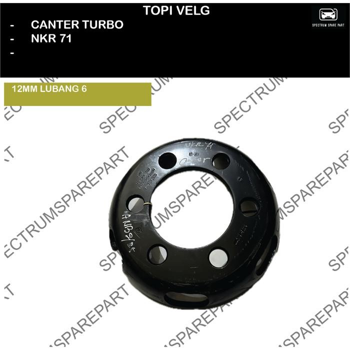TOPI DAUN VELG R16 CANTER TURBO - NKR 71 LUBANG 6 12MM