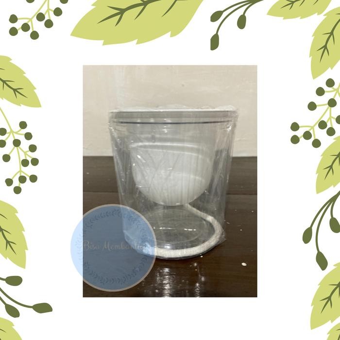 Self watering pot / pot tanaman hidroponik / pot semi hydro Kode 1336