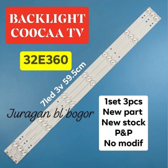 (Expert) LAMPU LED BL BACKLIGHT TV COOCAA COCA KOKA COCOA 32E360 7LED
