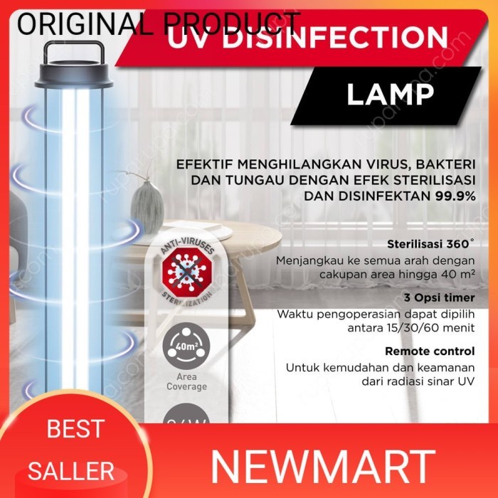 (Expert) Krisbow lampu UV Disinfektan / Krisbow Disinfectant Lamp