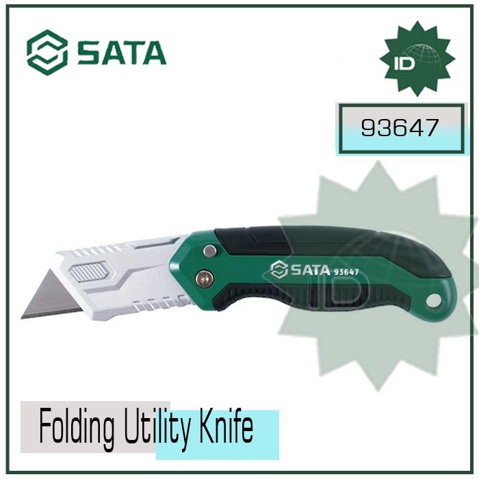 

Pisau Cutter Lipat. Folding Utility Knife 93647 Sata Tools