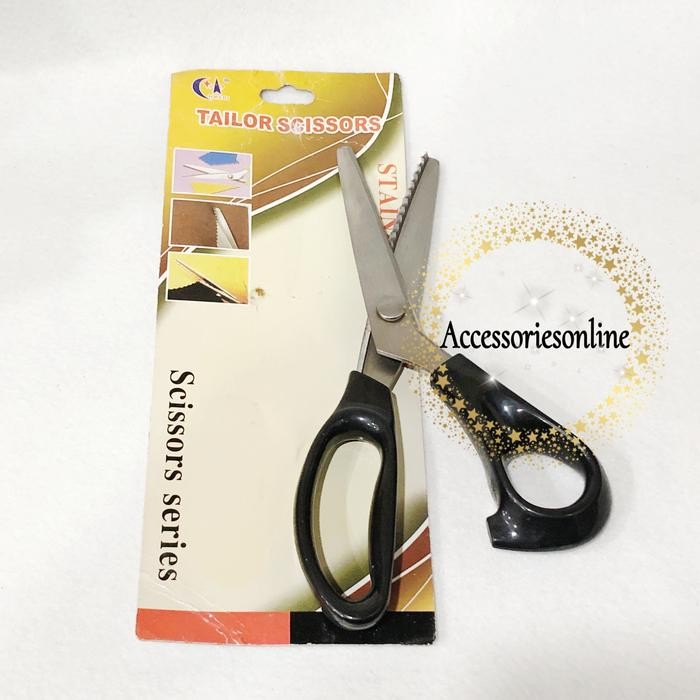 

GUNTING KAIN/KERTAS GELOMBANG STAINLESS SCISSORS