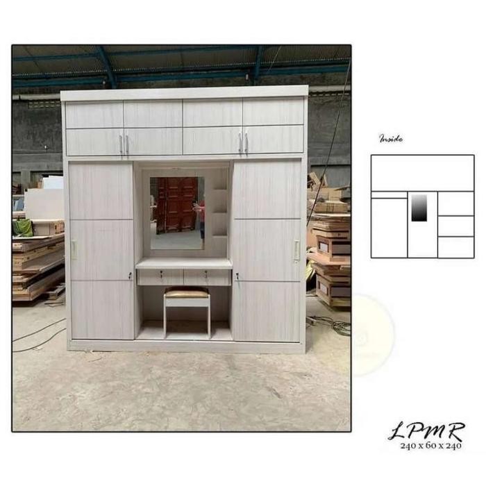 Lemari Pakaian Kayu Hpl + Meja Rias