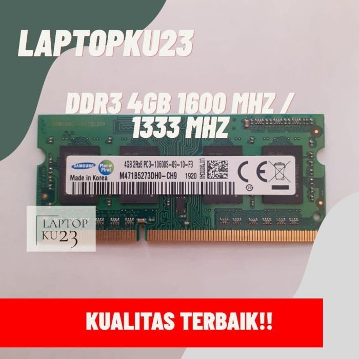 (Expert) Ram laptop samsung SODIMM 4GB DDR3 DDR3-1600mhz/1333MHZ 4G
