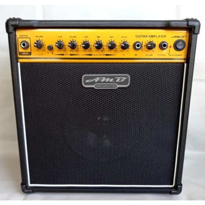 (Expert) Ampli gitar 8 inch 3 input sudah distorsi delay bonus kabel