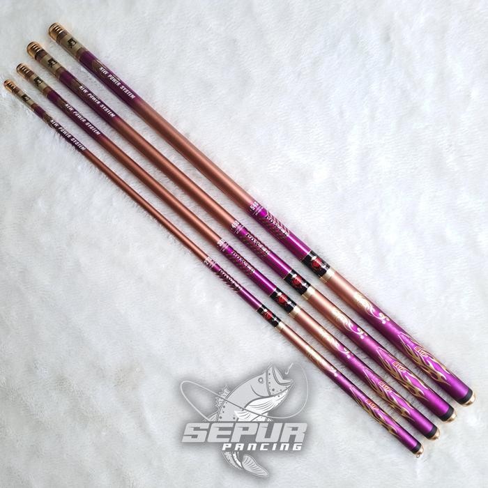 Joran Tegek King Catfish Super Power Gen 1 Ungu (270-360-450-540) Free Ujung Solid