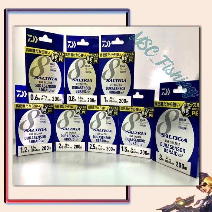 Senar Pe Daiwa Saltiga Uvf Durasensor X8+S12 200M