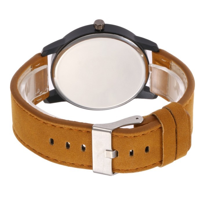 (Expert) FAVORITE Jam Tangan Pria SW317-4 Jam Tangan Kulit Jam Tangan Cowok Jam