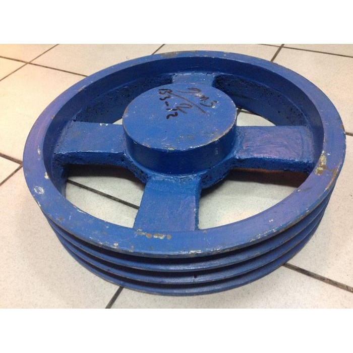 Pully Besi Ancuran B3 - 12 Inch Jari Pulley Besi Puli Cor