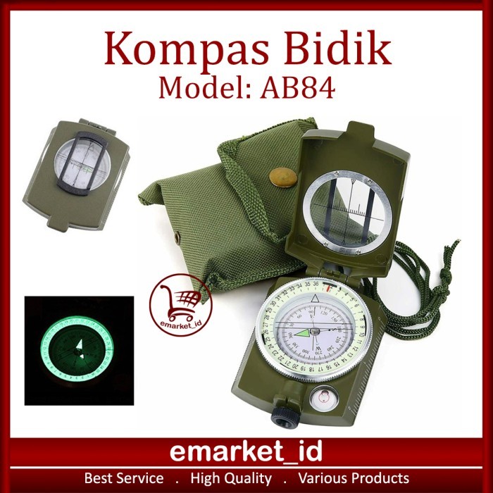 

Terbaru Kompas Bidik Prisma Ab84 / Military Compass Lensatic Outdoor Camping