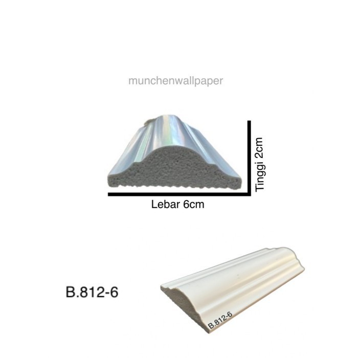 List Wall Moulding PVC Ukiran Dinding 2,9 Meter