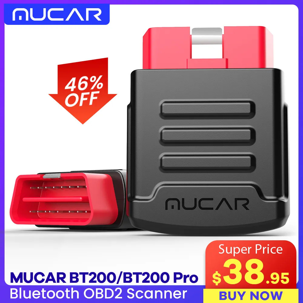 MUCAR BT200 BT200 PRO Obd 2 Automotive Diagnostic Tools Bluetooth