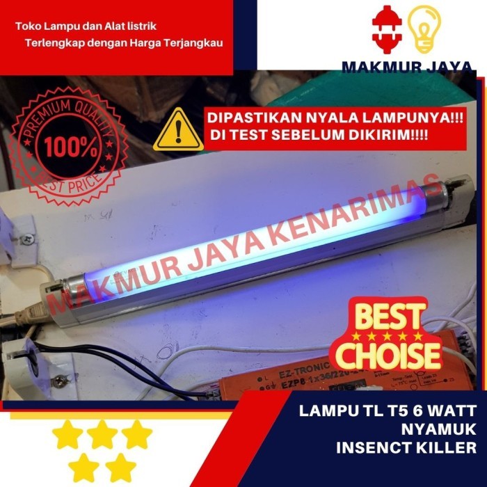 (Expert) Lampu Nyamuk 6W BL/Lampu TL T5 Nyamuk 6W/Refil Lampu Nyamuk