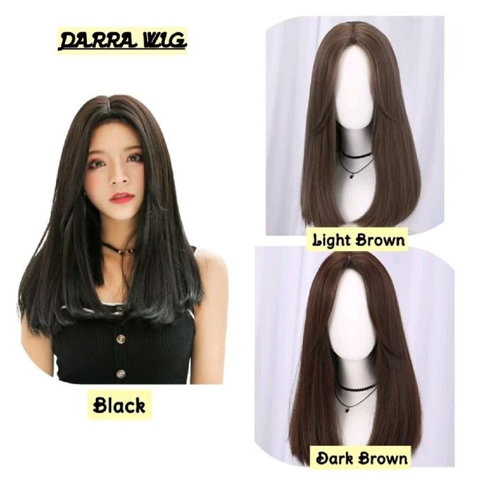 PREMIUM WIG TOUPEE WANITA/WIG PENAMBAH VOLUME/WIG PENUTUP UBAN WANITA 30-35 CM