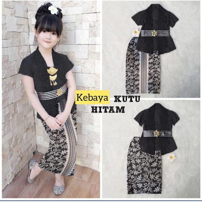 PREMIUM Kebaya Anak Perempuan 5-12 tahun Kebaya Brukat Modern Anak Tanggung Baju Adat Kebaya Bali