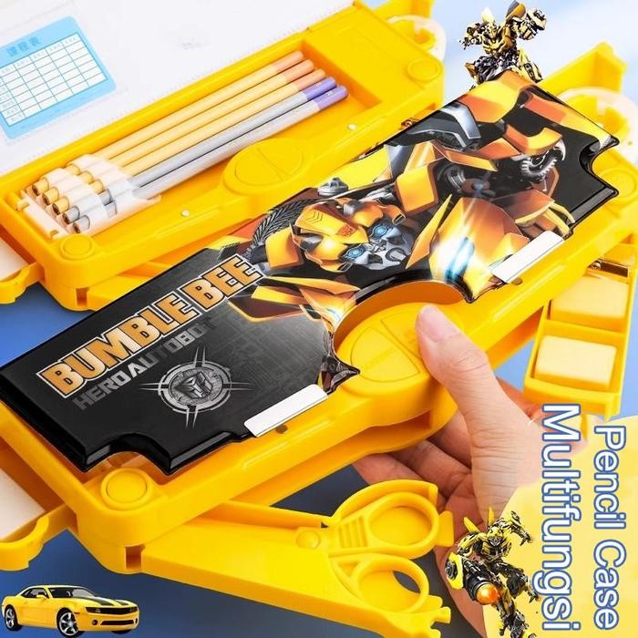 

Tempat Pensil Laki Laki Multifungsi Kotak Pensil Kotak Pensil Rautan Pencil Case Dua Lapis