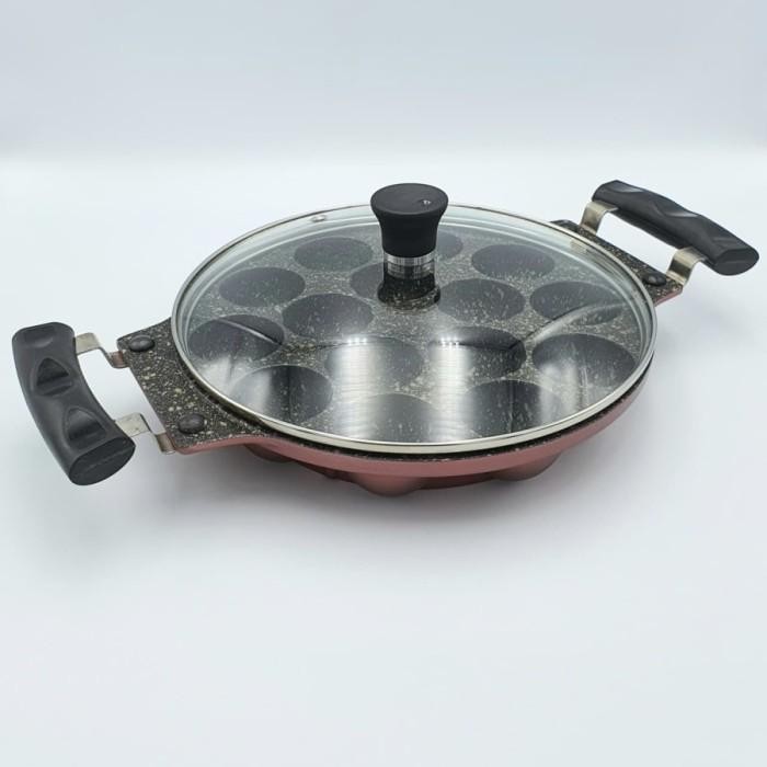 

Osaka Cetakan Kue Cubit / Takoyaki 15 Holes Premium D 4.5Cm Non Stick Gratis Ongkir