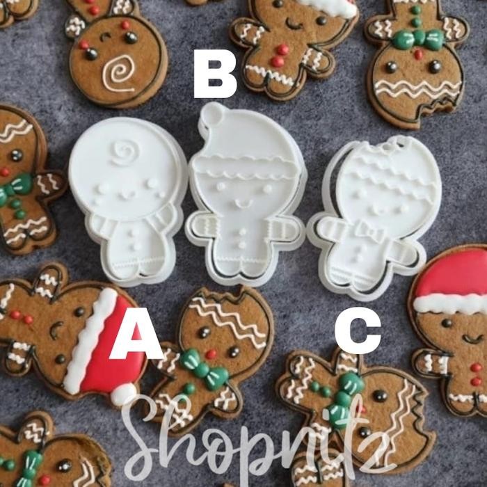 

Cookie Cutter Gingerman Xmas Cetakan Cookies Cutter Gingerman Natal Gratis Ongkir