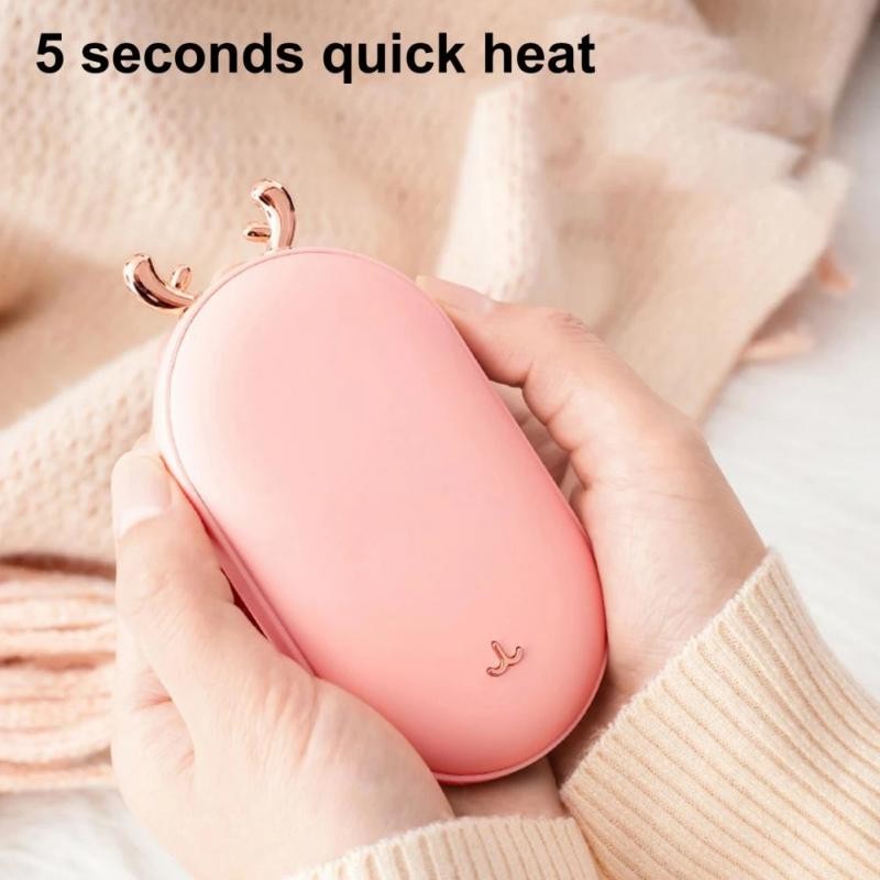 Portable Travel Mini Hand Warmer Power Bank Usb Charging Temperature Long-Lasting Hand Warmer Warmth