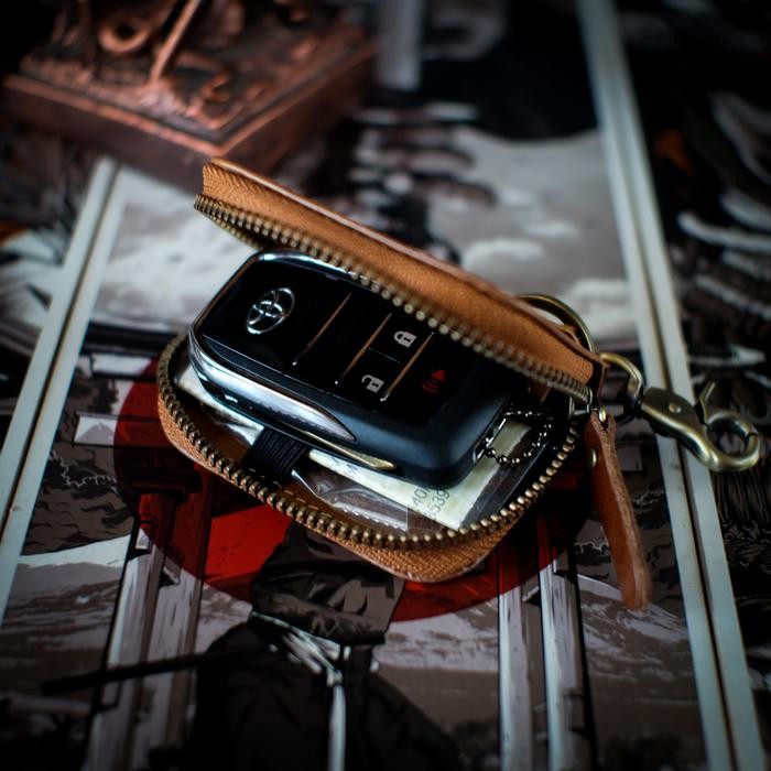 DOMPET KUNCI KEYLESS STNK KULIT MOBIL/MOTOR