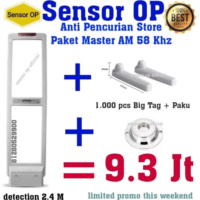 Ready Stock Sensor Op Alarm Toko Baju Sepaket Am Master 1000 Tag Pin Pelepas Bagus