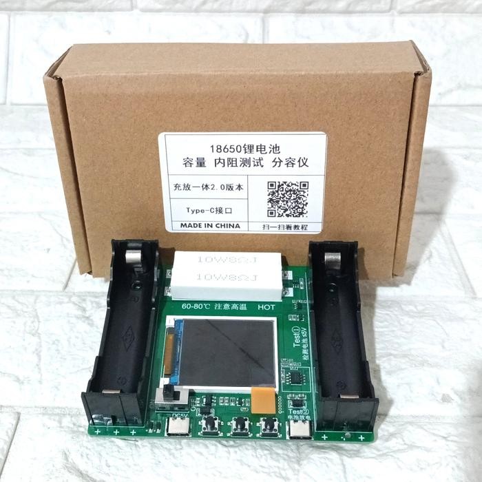 18650 Tester Lcd Baterai Lithium Tester Kapasitas Cek Discharger