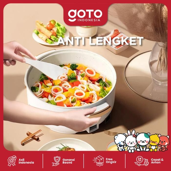GOTO OSCAR PANCI LISTRIK ELEKTRIK FRY PAN 3L GORENG KUKUS SERBAGUNA