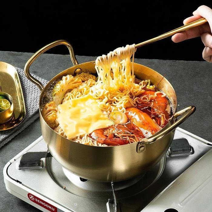 GOLDEN EAGLE - PANCI SUP TEBAL BAHAN STAINLESS STEEL PANCI REBUS MIE KOREA