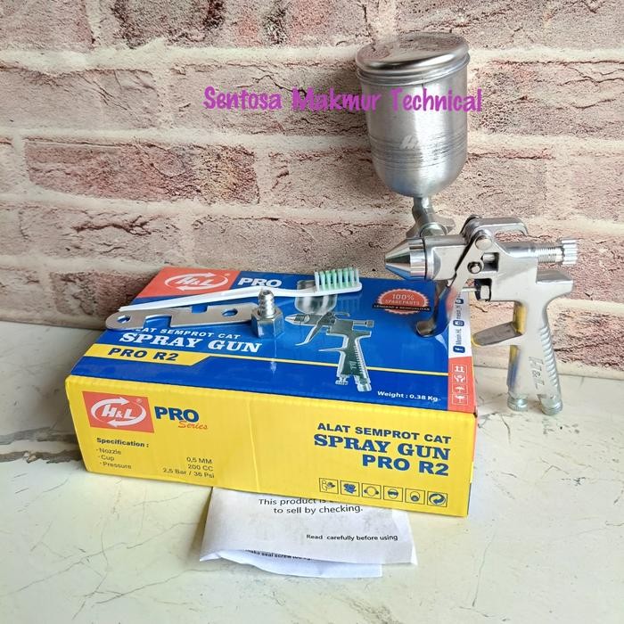 H&L HL R2 SPRAY GUN SPRAYGUN SEMPROT CAT TABUNG ATAS
